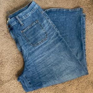 Madewell Cropped Wide Leg Front Pocket Demim